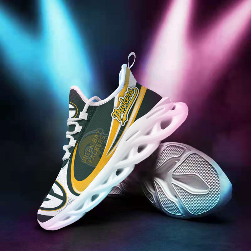 Ideafootwear Green Bay Packers Max Soul Shoes Sneakers For Men And Women 19