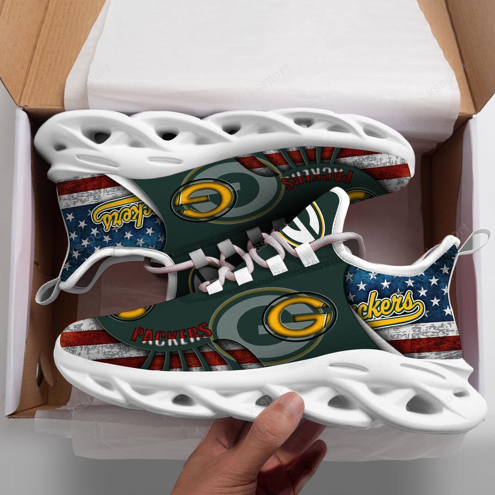 Ideafootwear Green Bay Packers Max Soul Shoes Sneakers For Men And Women 16