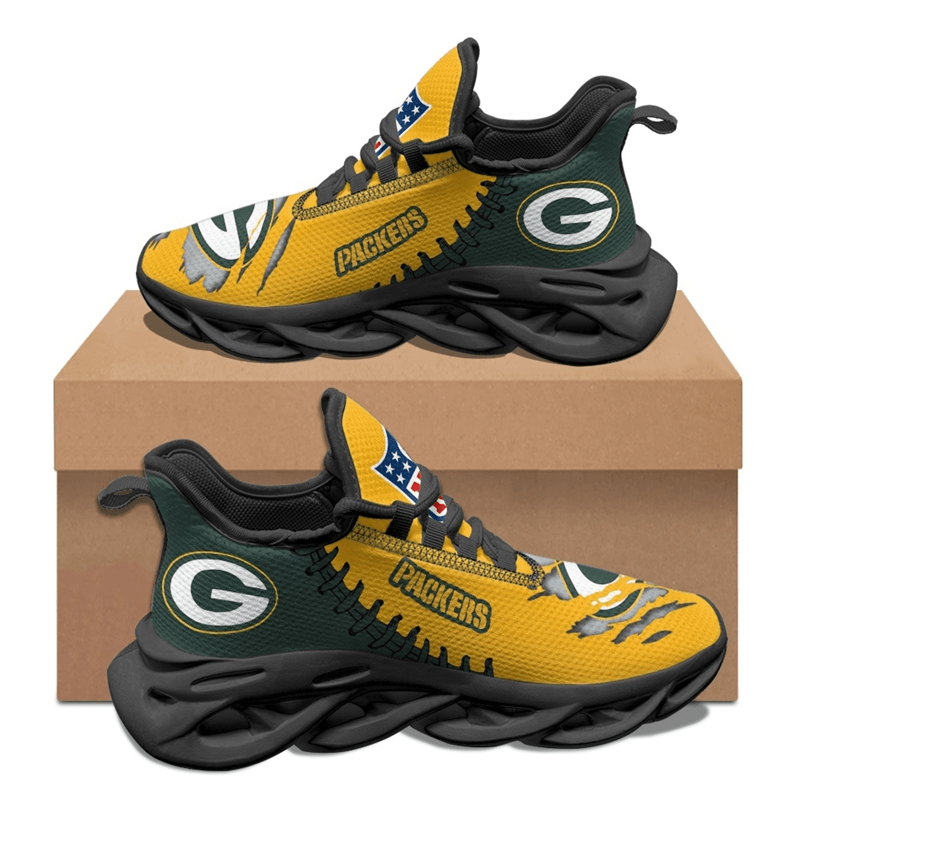 Ideafootwear Green Bay Packers Max Soul Shoes Sneakers For Men And Women 21