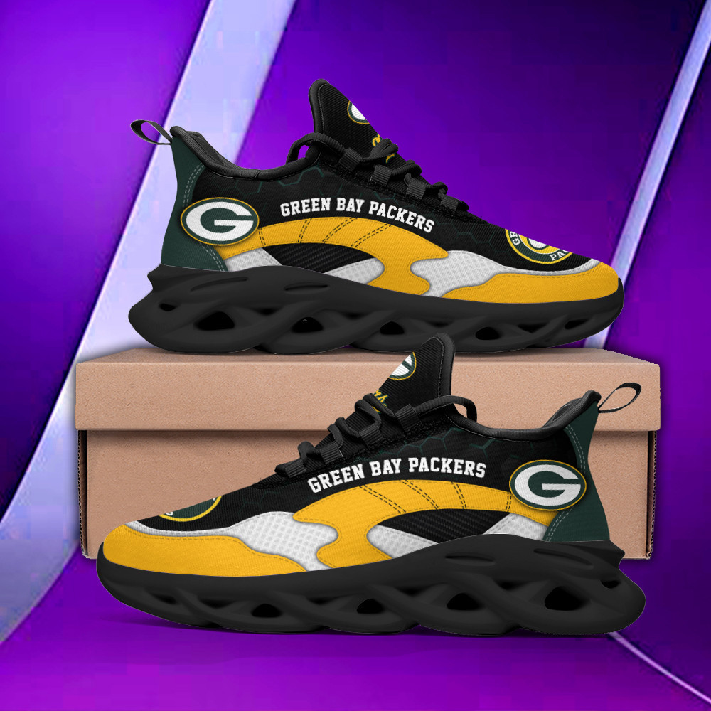 Ideafootwear Green Bay Packers Max Soul Shoes Sneakers For Men And Women 7