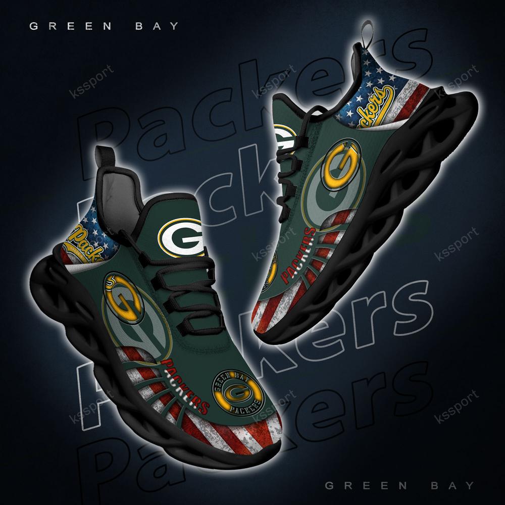 Ideafootwear Green Bay Packers Max Soul Shoes Sneakers For Men And Women 16