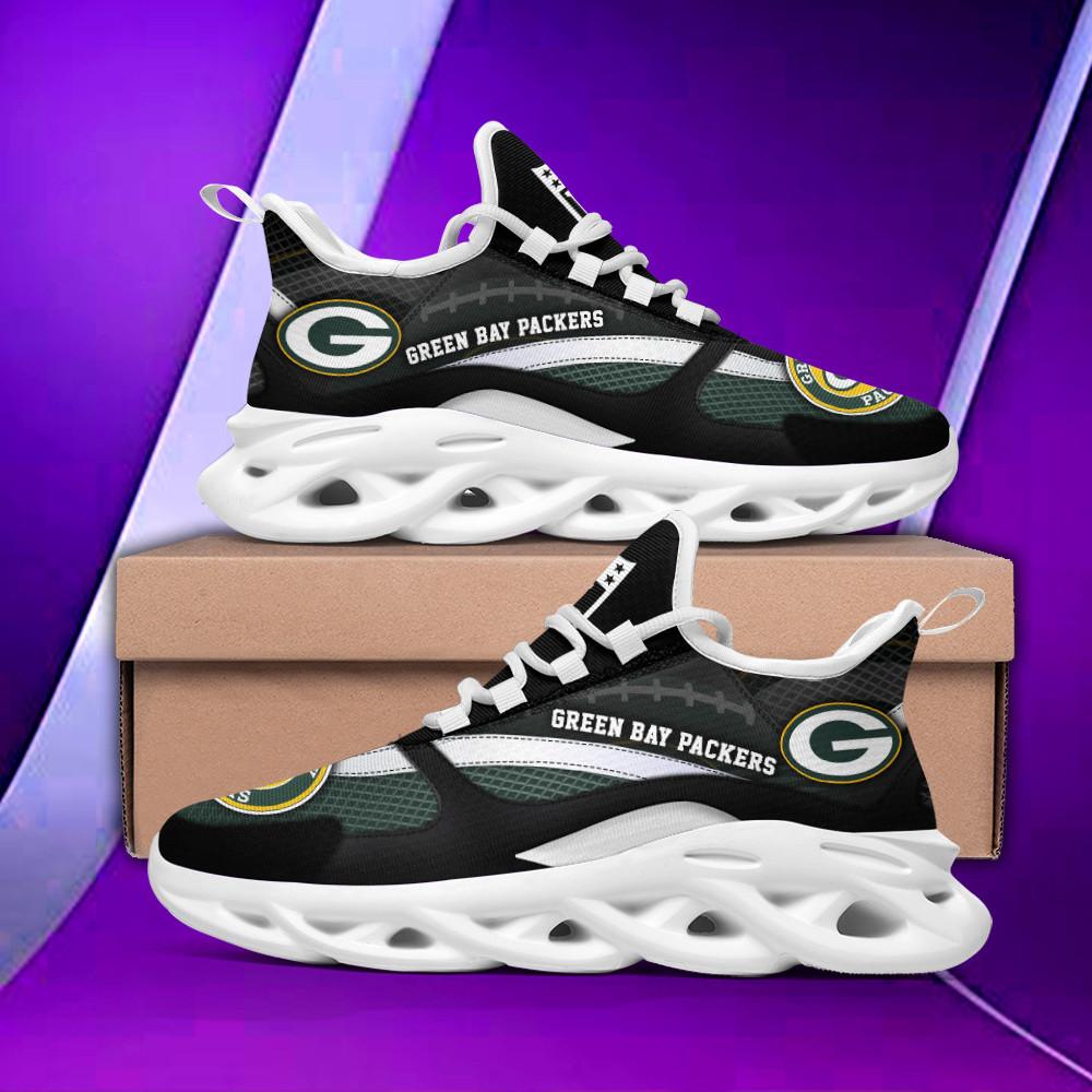 Ideafootwear Green Bay Packers Max Soul Shoes Sneakers For Men And Women 5