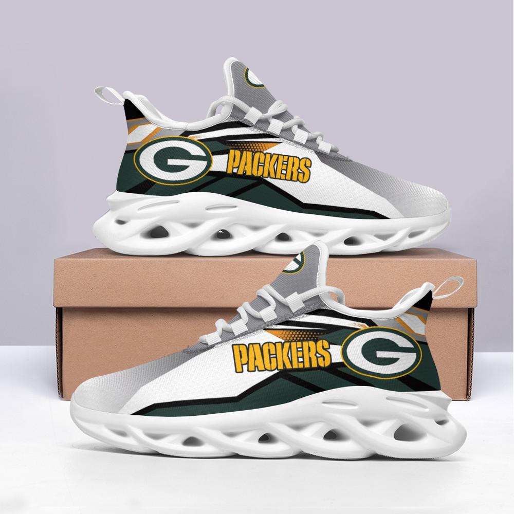 Ideafootwear Green Bay Packers Max Soul Shoes Sneakers For Men And Women 4