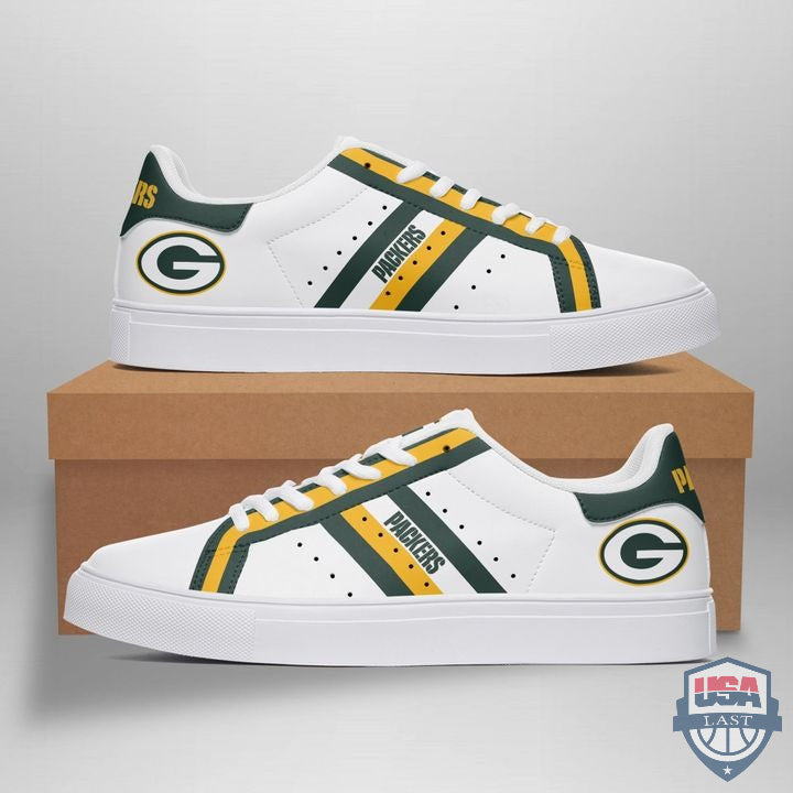 Ideafootwear Green Bay Packers Skate Stan Shoes Sneakes For Men And Women 2