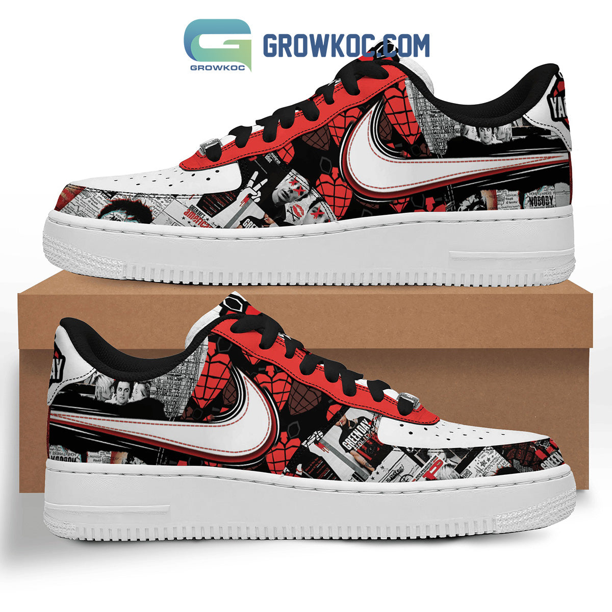 Ideafootwear Green Day Air Low-Top Sneakers Shoes For Men And Women 5