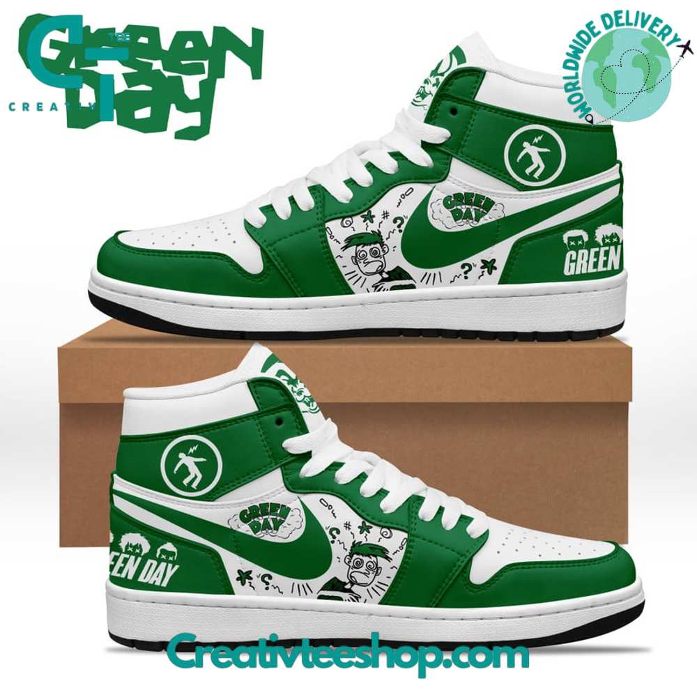 Ideafootwear Green Day AJ1 High Sneakers Shoes For Men And Women 4