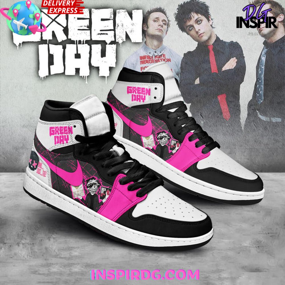 Ideafootwear Green Day AJ1 High Sneakers Shoes For Men And Women 3