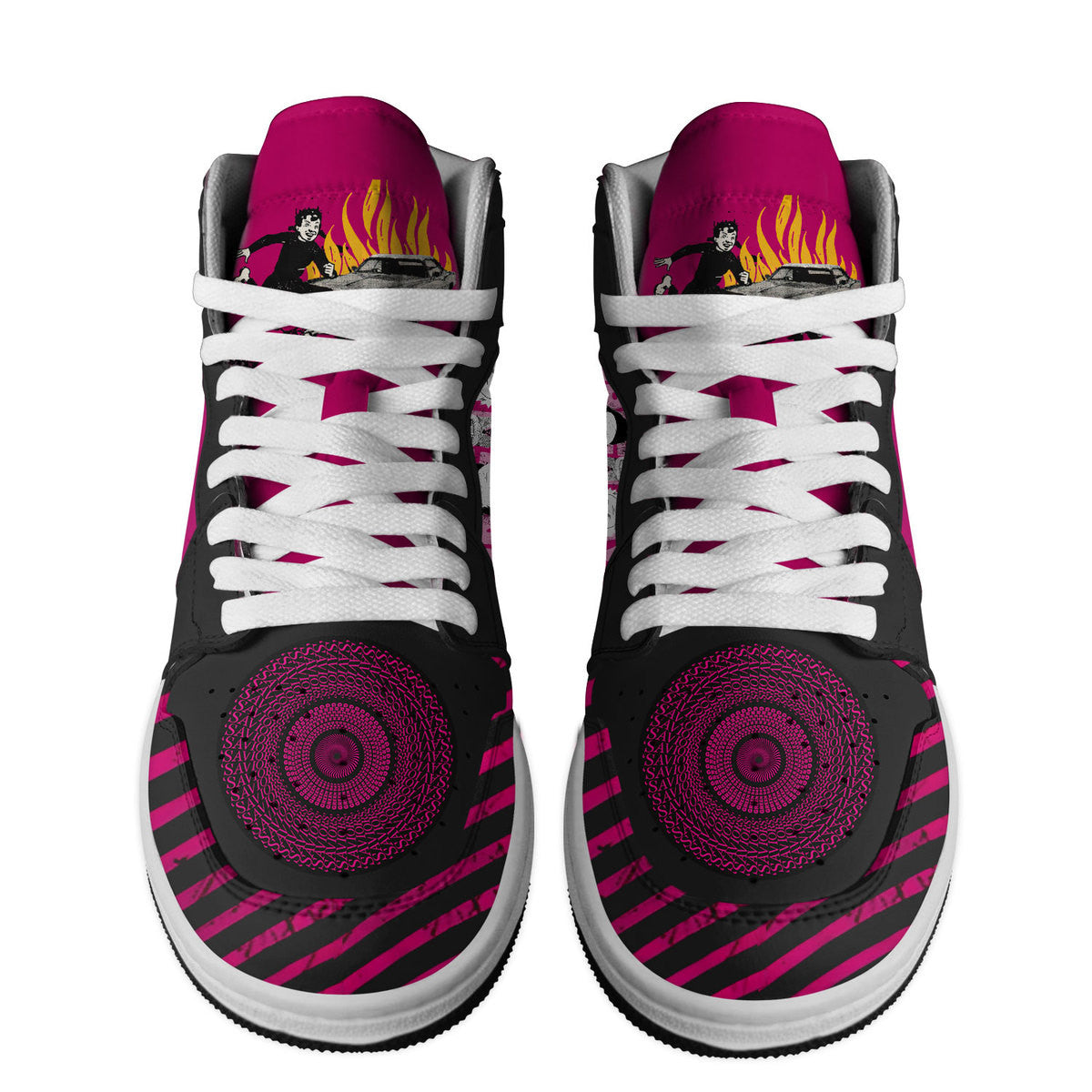 Ideafootwear Green Day AJ1 High Sneakers Shoes For Men And Women 9