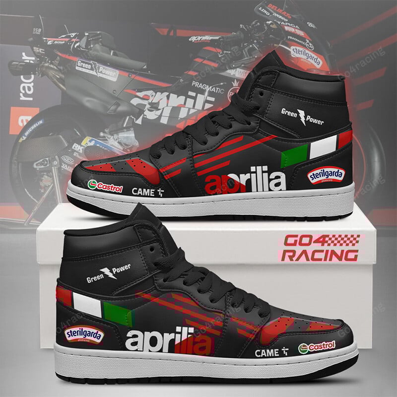 Ideafootwear Gresini Racing Ducati AJ1 High Sneakers Shoes For Men And Women 1