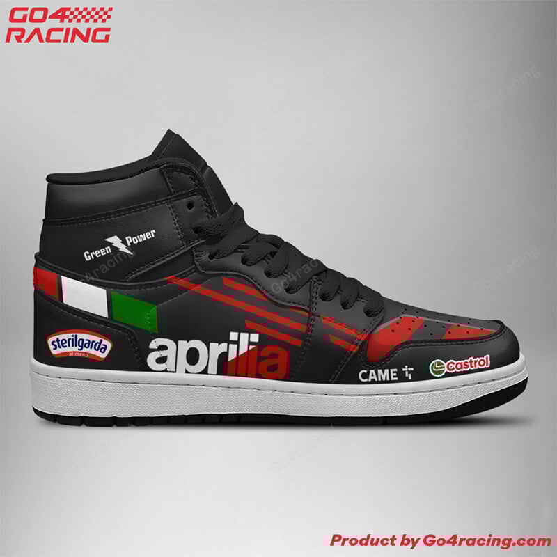 Ideafootwear Gresini Racing Ducati AJ1 High Sneakers Shoes For Men And Women 1