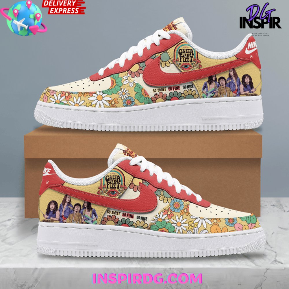 Ideafootwear Greta Van Fleet Air Low-Top Sneakers Shoes For Men And Women 2