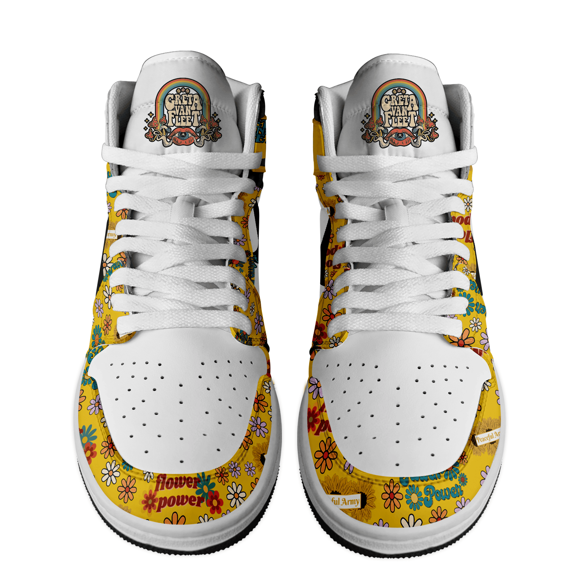 Ideafootwear Greta Van Fleet AJ1 High Sneakers Shoes For Men And Women 5