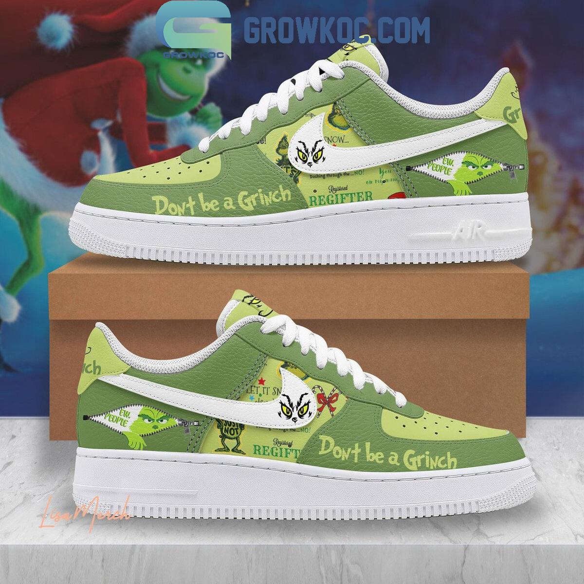 Ideafootwear Grinch Air Low-Top Sneakers Shoes For Men And Women 1