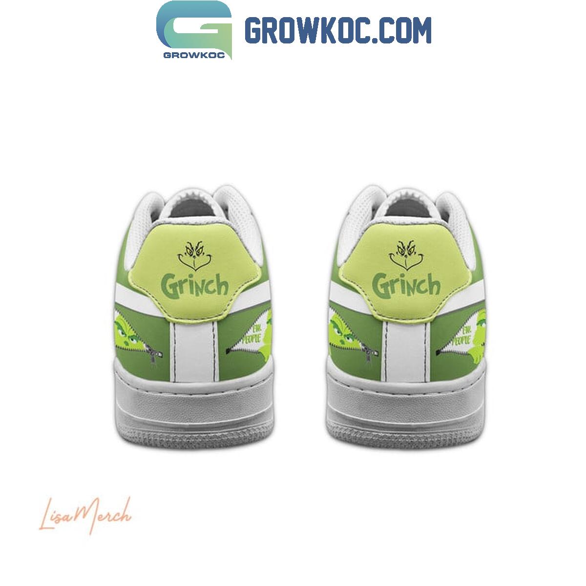 Ideafootwear Grinch Air Low-Top Sneakers Shoes For Men And Women 1