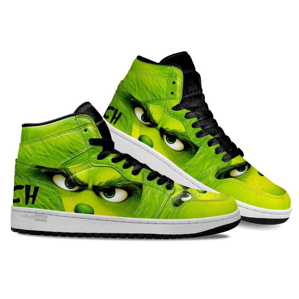 Ideafootwear Grinch AJ1 High Sneakers Shoes For Men And Women 6