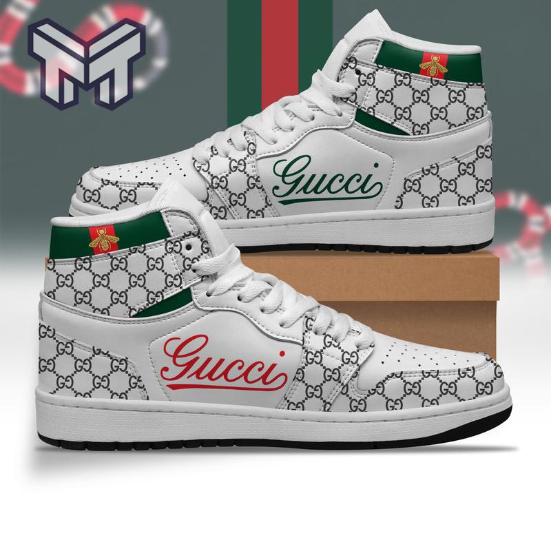 Ideafootwear Gucci AJ1 High Sneakers Shoes For Men And Women 18