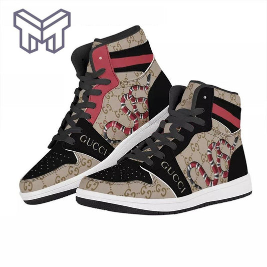 Ideafootwear Gucci AJ1 High Sneakers Shoes For Men And Women 14