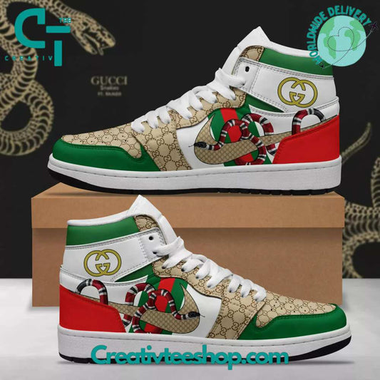 Ideafootwear Gucci AJ1 High Sneakers Shoes For Men And Women 22