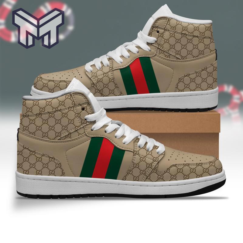 Ideafootwear Gucci AJ1 High Sneakers Shoes For Men And Women 21