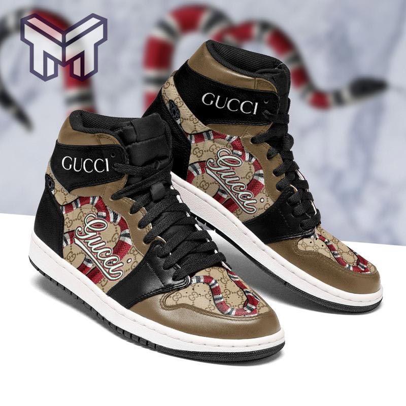 Ideafootwear Gucci AJ1 High Sneakers Shoes For Men And Women 16