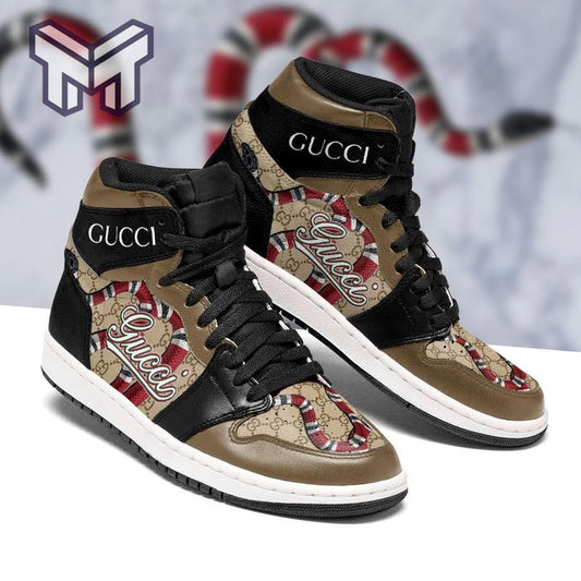 Ideafootwear Gucci AJ1 High Sneakers Shoes For Men And Women 16