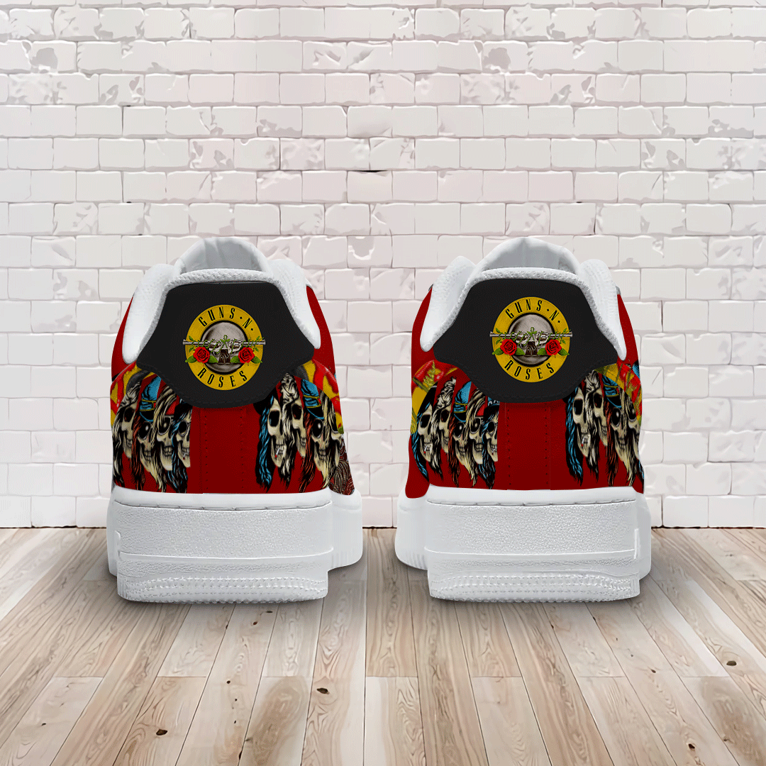 Ideafootwear Guns N' Roses Air Low-Top Sneakers Shoes For Men And Women 1