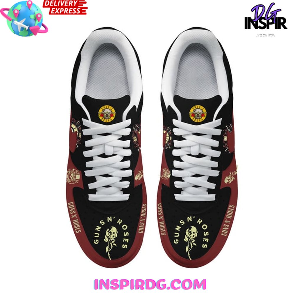Ideafootwear Guns N' Roses Air Low-Top Sneakers Shoes For Men And Women 2