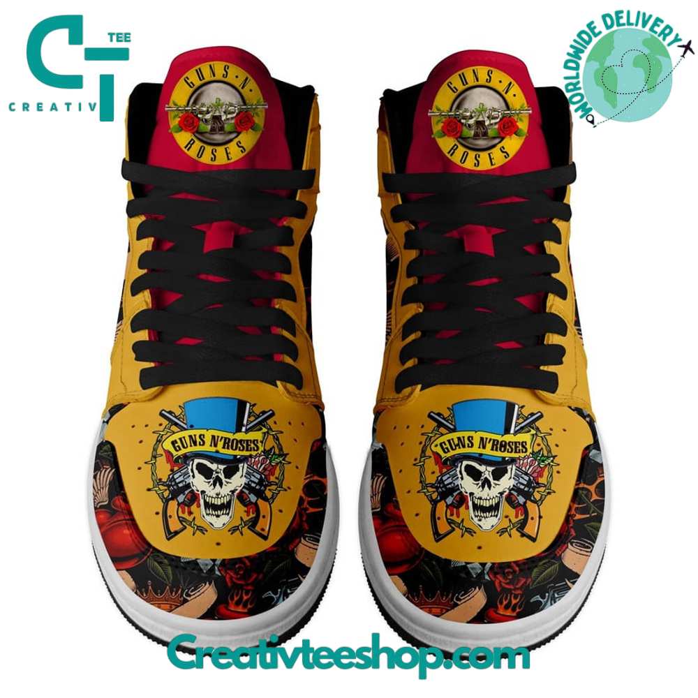 Ideafootwear Guns n Roses Appetite For Destruction AJ1 High Sneakers Shoes For Men And Women 1
