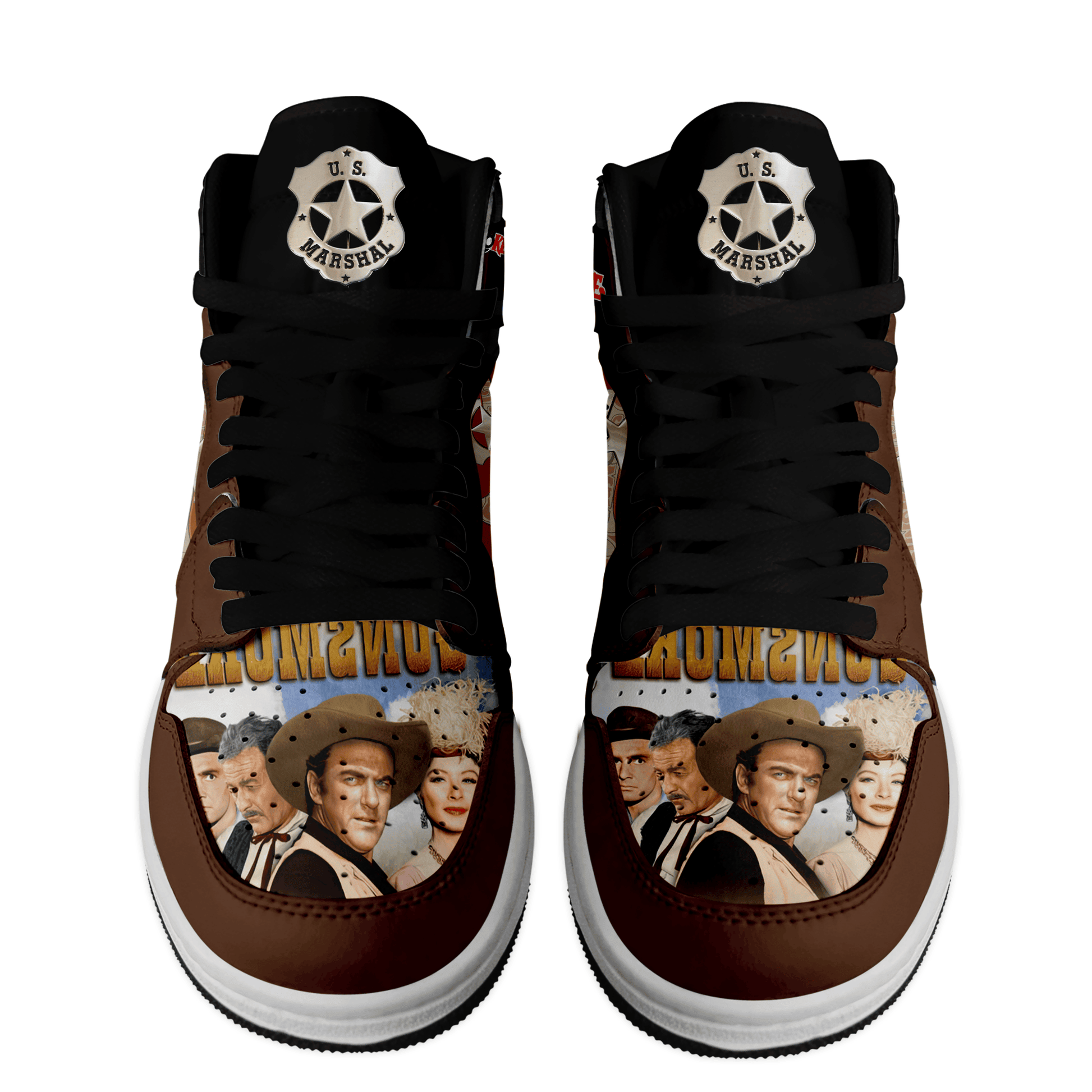 Ideafootwear Gunsmoke AJ1 High Sneakers Shoes For Men And Women 1