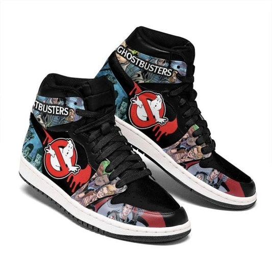 Ideafootwear Halloween Ghostbusters AJ1 High Sneakers Shoes For Men And Women 1