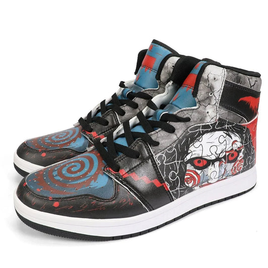 Ideafootwear Halloween Jigsaw AJ1 High Sneakers Shoes For Men And Women 1