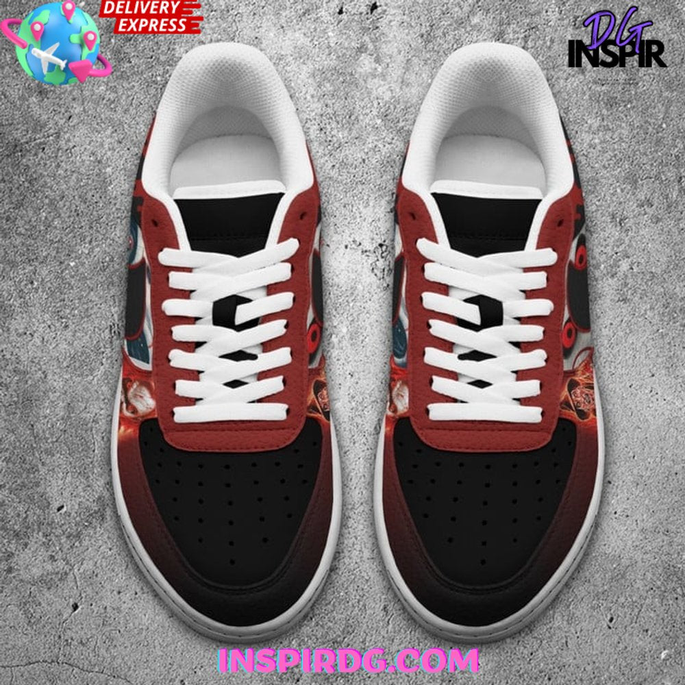 Ideafootwear Halloween Night Air Low-Top Sneakers Shoes For Men And Women 1