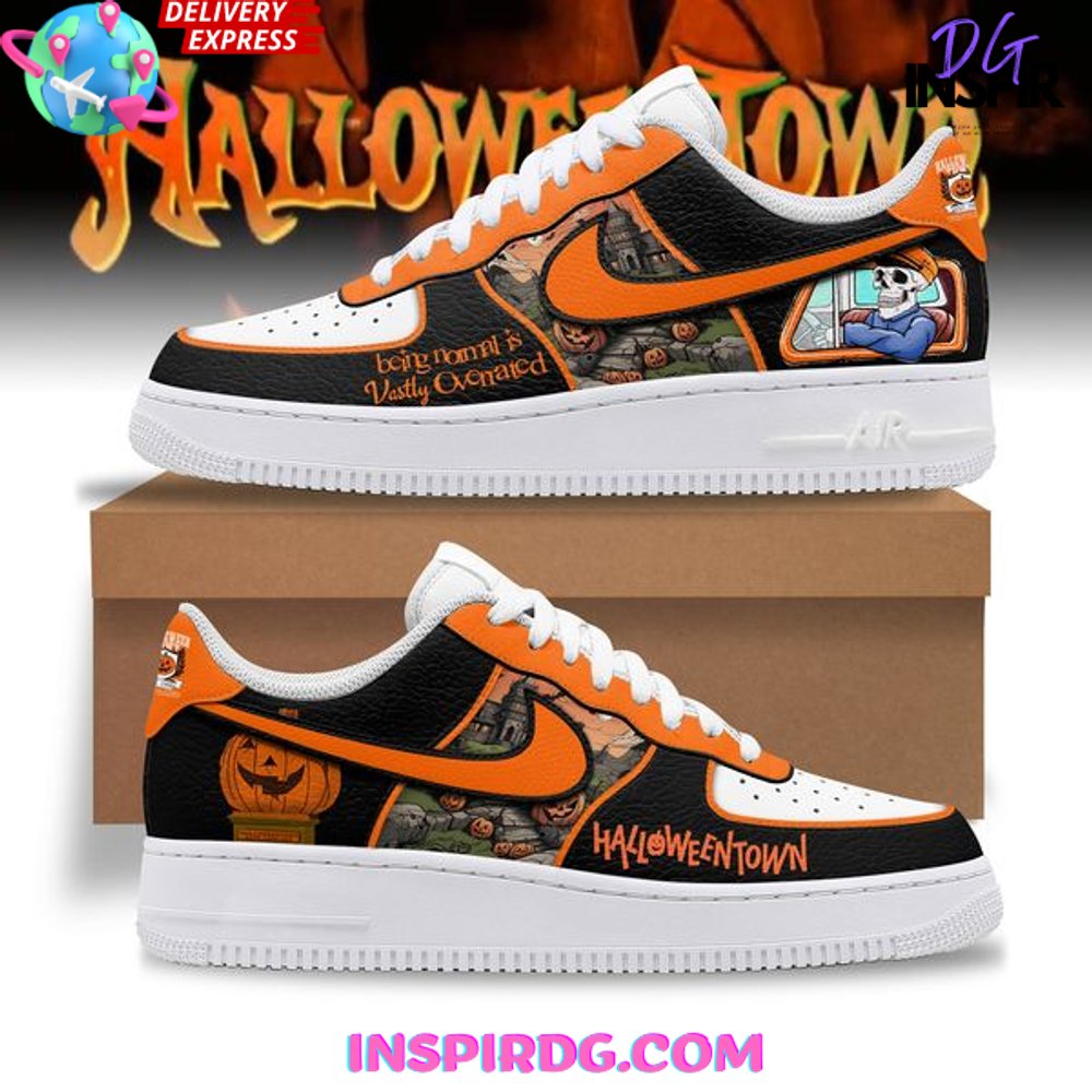Ideafootwear Halloweentown Air Low-Top Sneakers Shoes For Men And Women 1