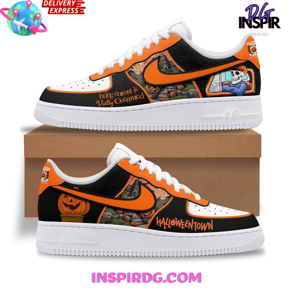 Ideafootwear Halloweentown Air Low-Top Sneakers Shoes For Men And Women 1