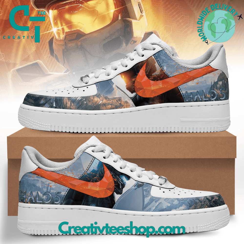 Ideafootwear Halo 5: Guardians  Air Low-Top Sneakers Shoes For Men And Women 1