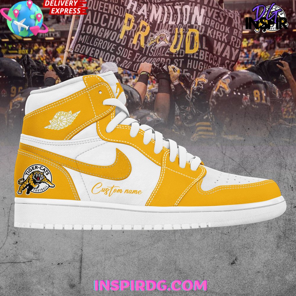 Ideafootwear Hamilton Tiger-Cats AJ1 High Sneakers Shoes For Men And Women 1