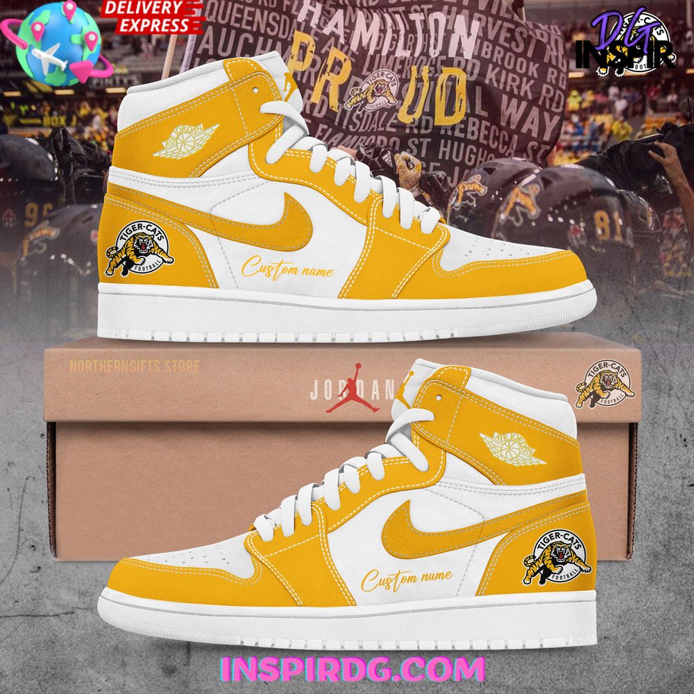 Ideafootwear Hamilton Tiger-Cats AJ1 High Sneakers Shoes For Men And Women 1