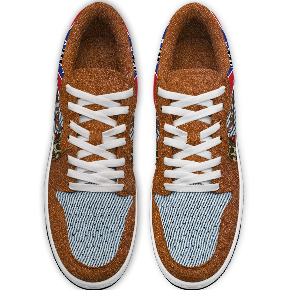 Ideafootwear Hank Williams Jr AJ1 High Sneakers Shoes For Men And Women 2