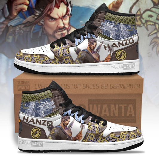Ideafootwear Hanzo Overwatch AJ1 High Sneakers Shoes For Men And Women 2
