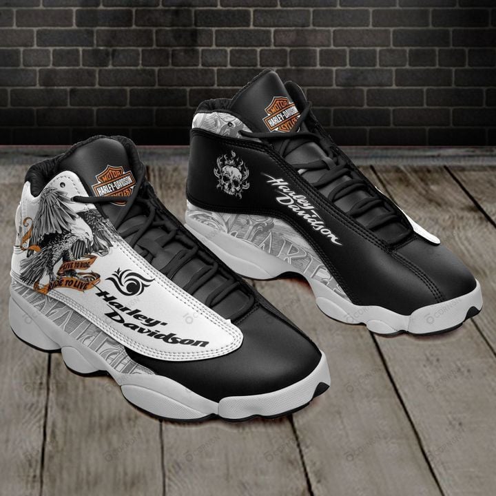 Ideafootwear Harley Davidson AJ13 Sneakers Shoes For Men And Women 3