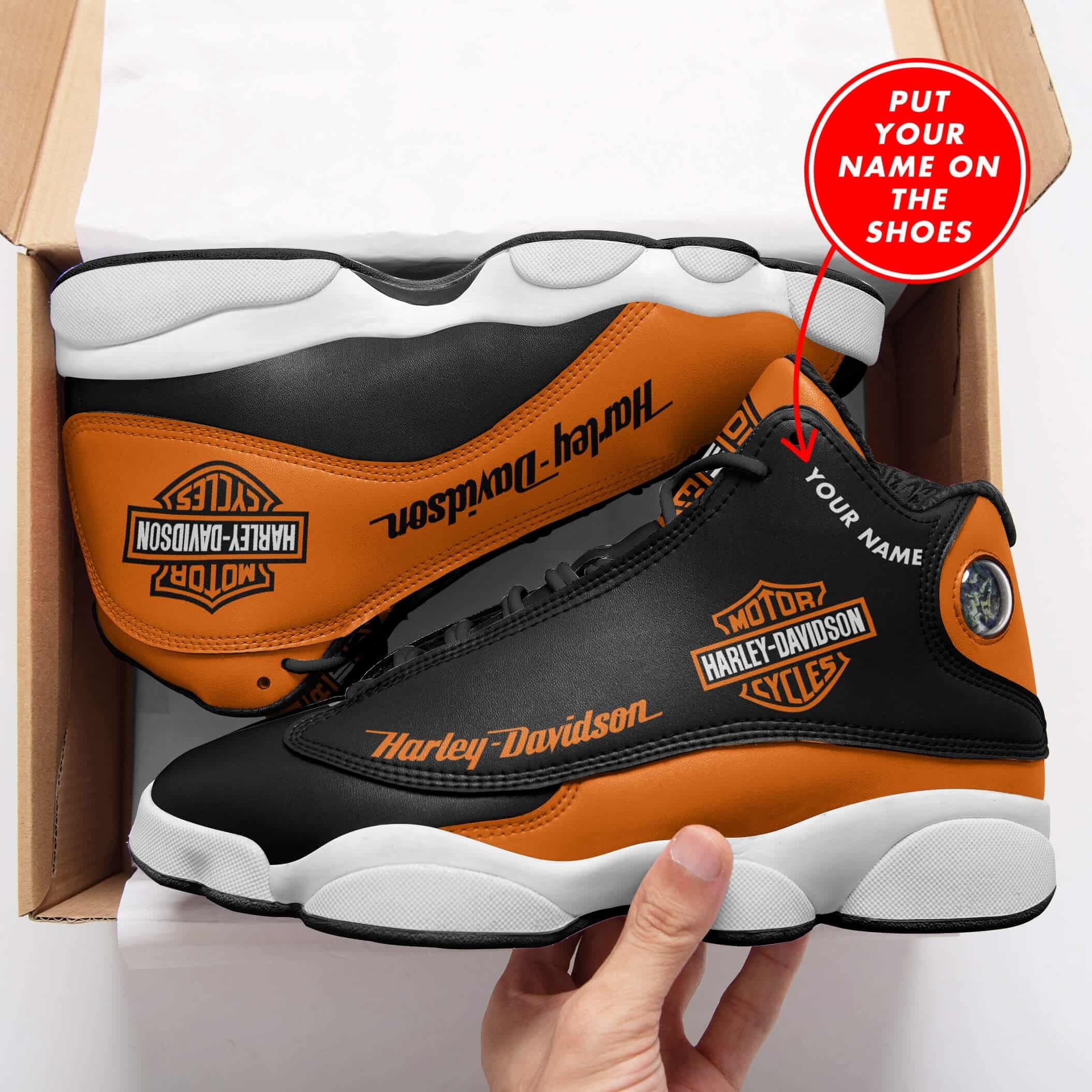 Ideafootwear Harley Davidson AJ13 Sneakers Shoes For Men And Women 1