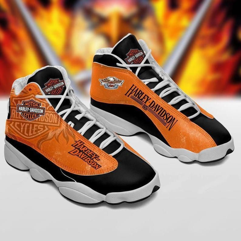 Ideafootwear Harley Davidson AJ13 Sneakers Shoes For Men And Women 17