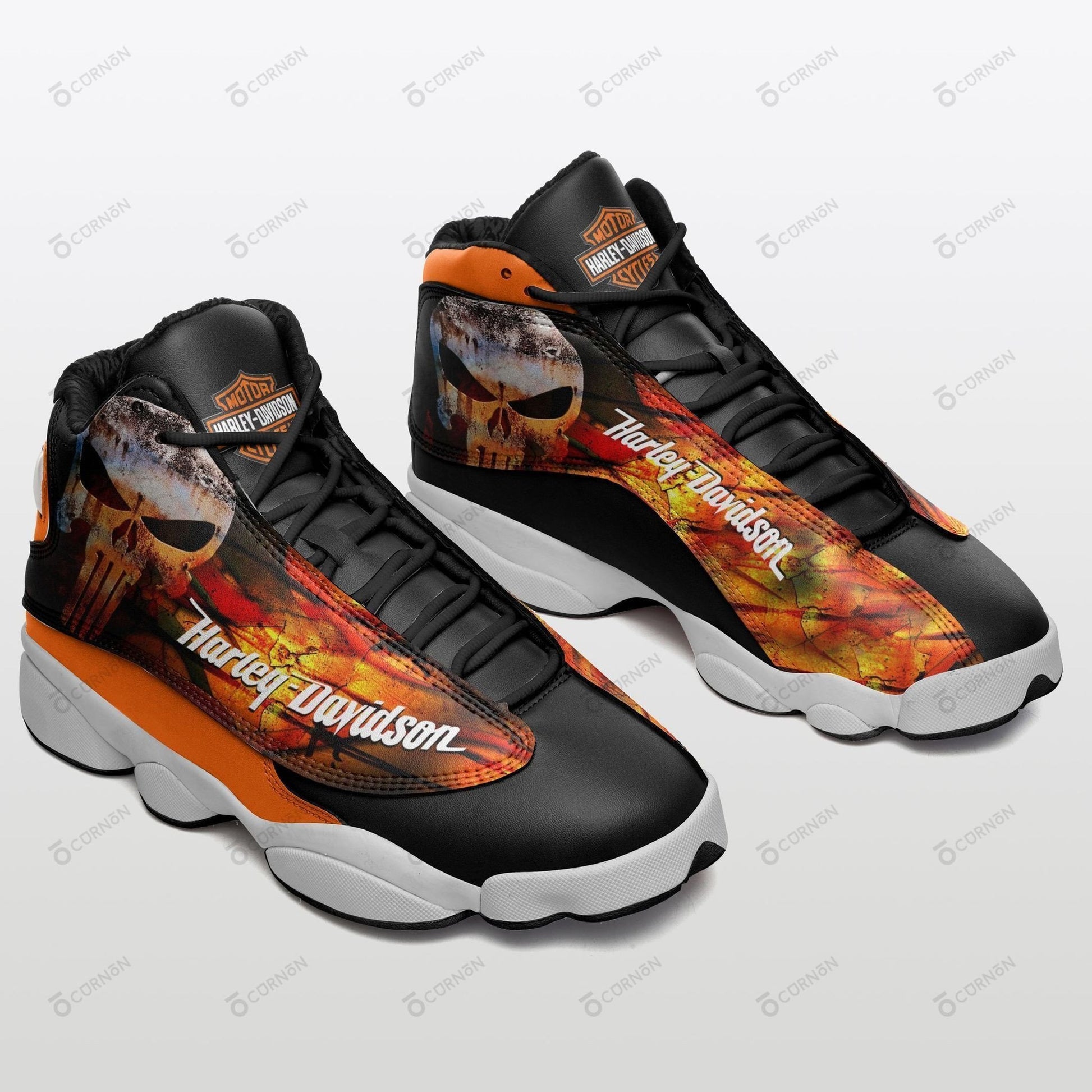 Ideafootwear Harley Davidson AJ13 Sneakers Shoes For Men And Women 4