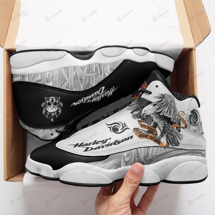 Ideafootwear Harley Davidson AJ13 Sneakers Shoes For Men And Women 3