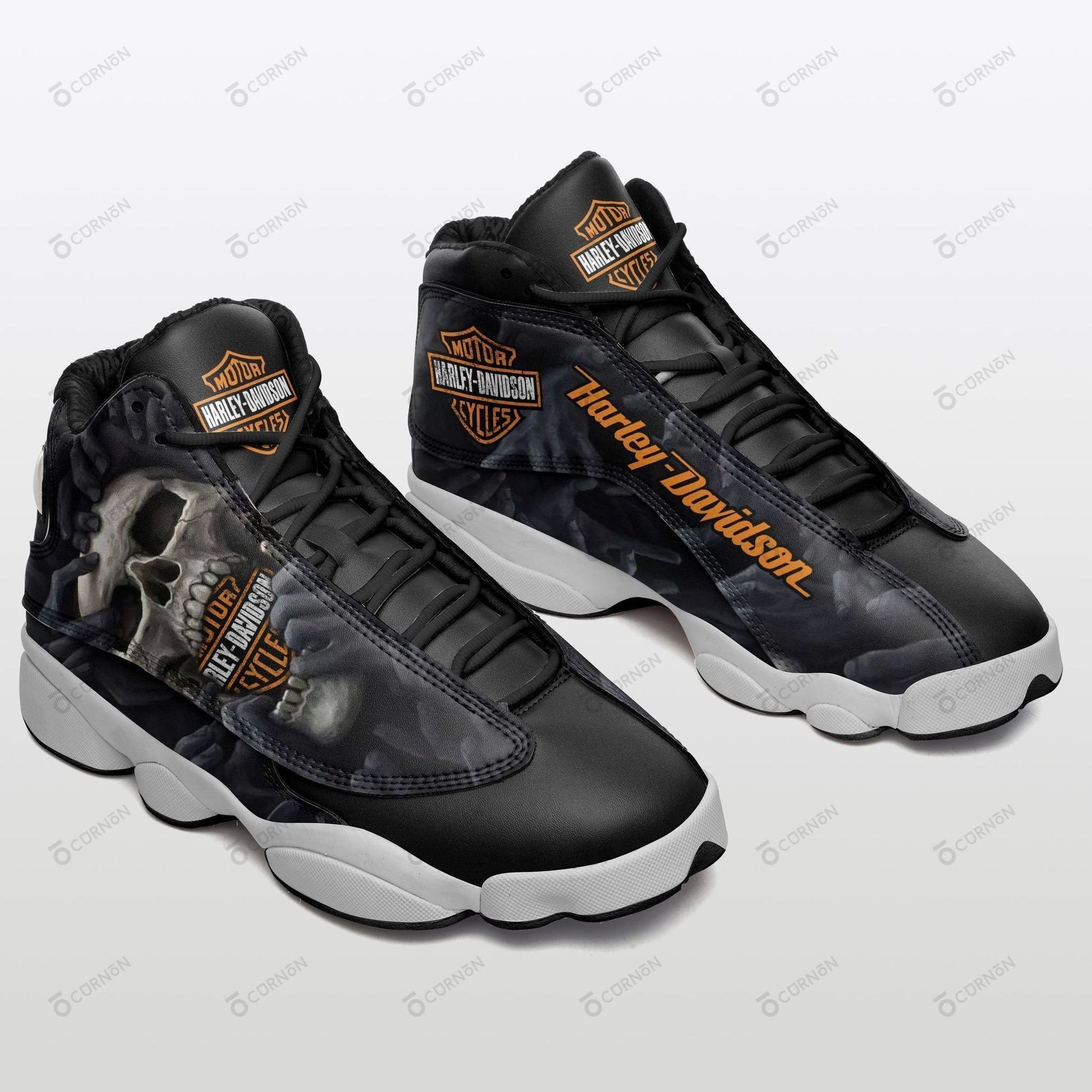 Ideafootwear Harley Davidson AJ13 Sneakers Shoes For Men And Women 7