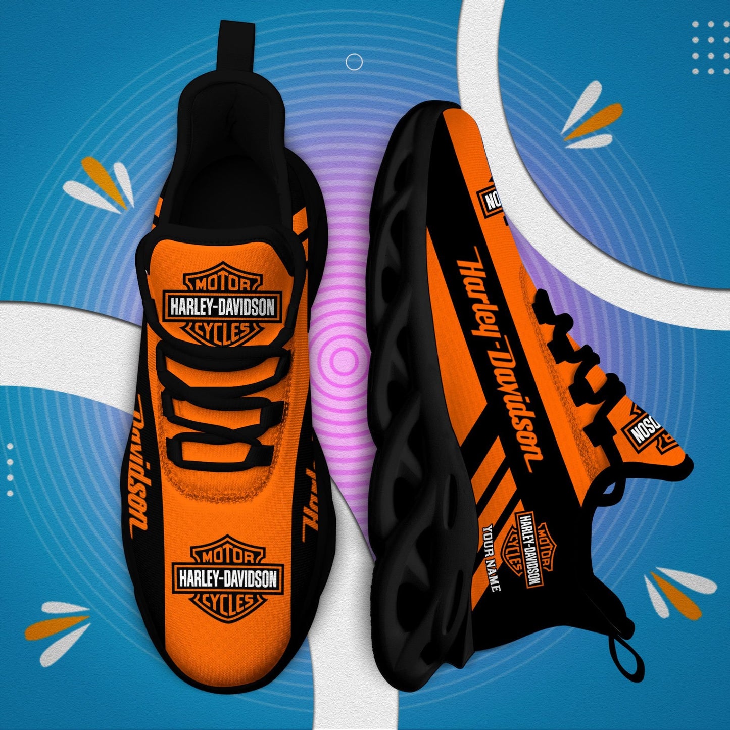 Ideafootwear Harley Davidson Max Soul Shoes Sneakers For Men And Women 14