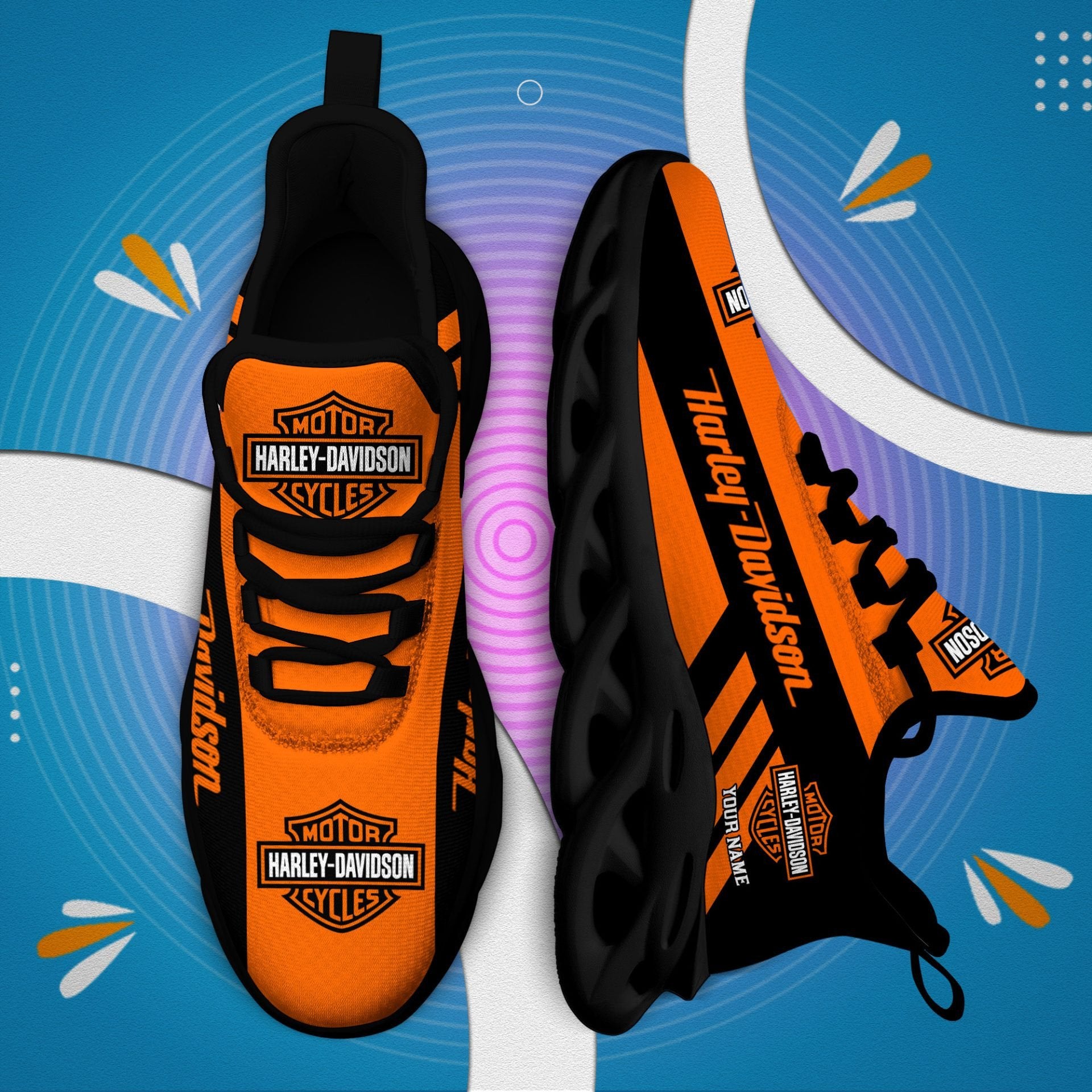 Ideafootwear Harley Davidson Max Soul Shoes Sneakers For Men And Women 14