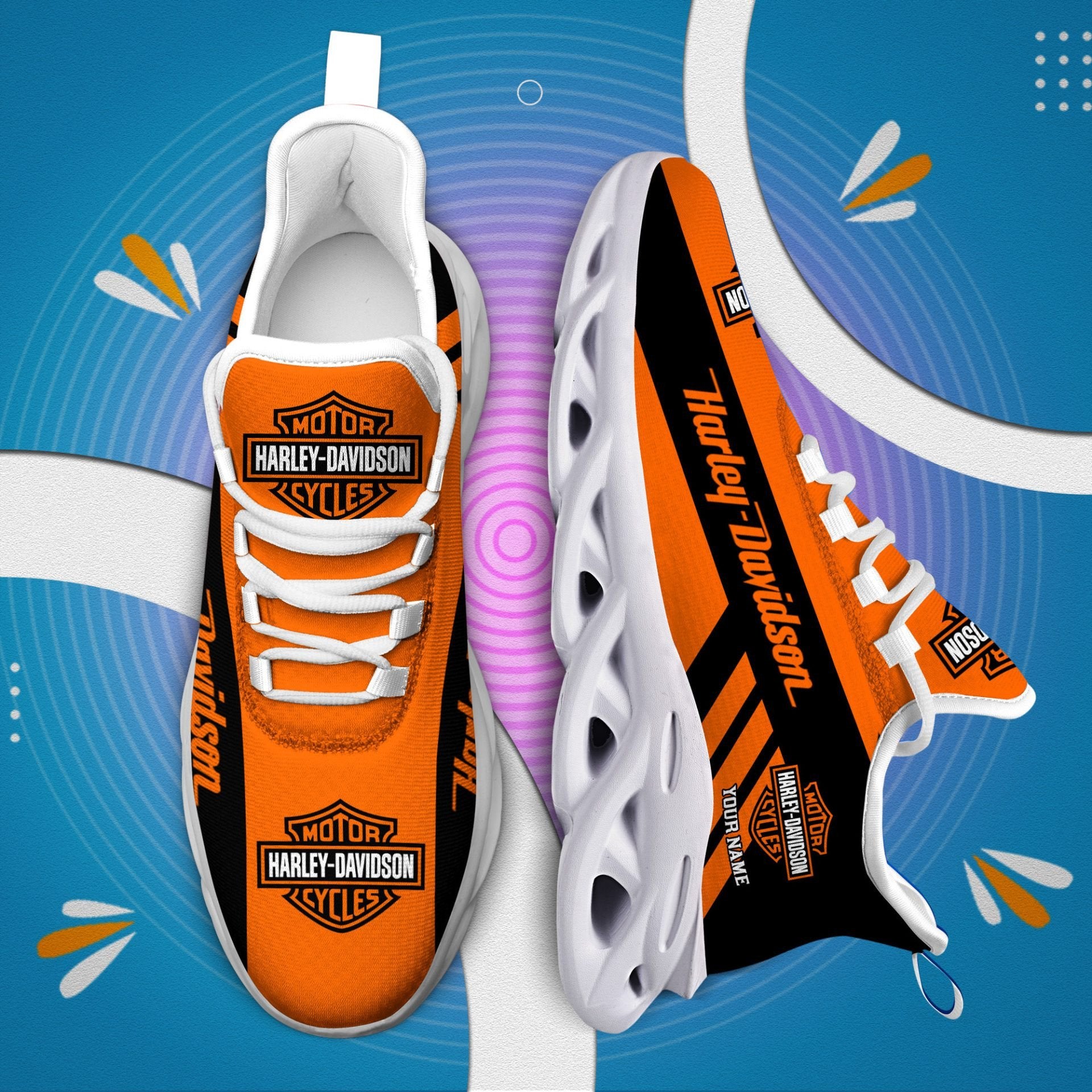 Ideafootwear Harley Davidson Max Soul Shoes Sneakers For Men And Women 14