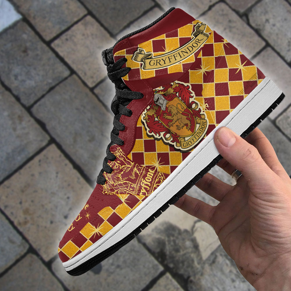 Ideafootwear Harry Potter AJ1 High Sneakers Shoes For Men And Women 4