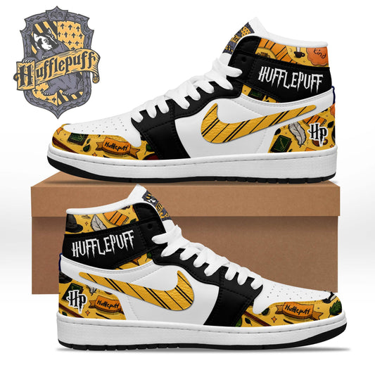 Ideafootwear Harry Potter Hufflepuff AJ1 High Sneakers Shoes For Men And Women 1